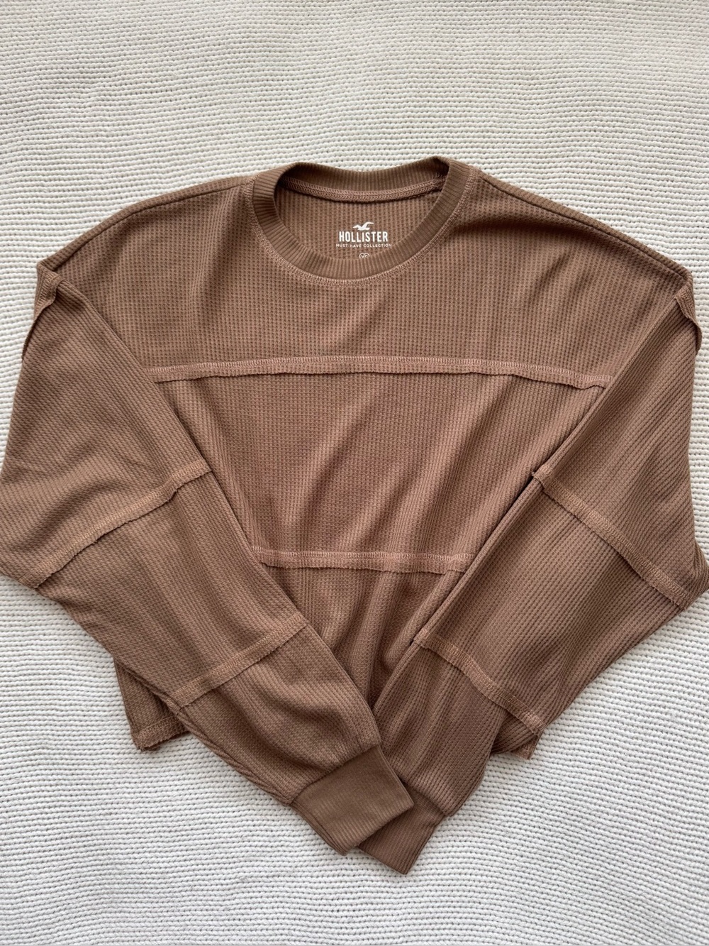 Hollister Waffle-Knit Crew